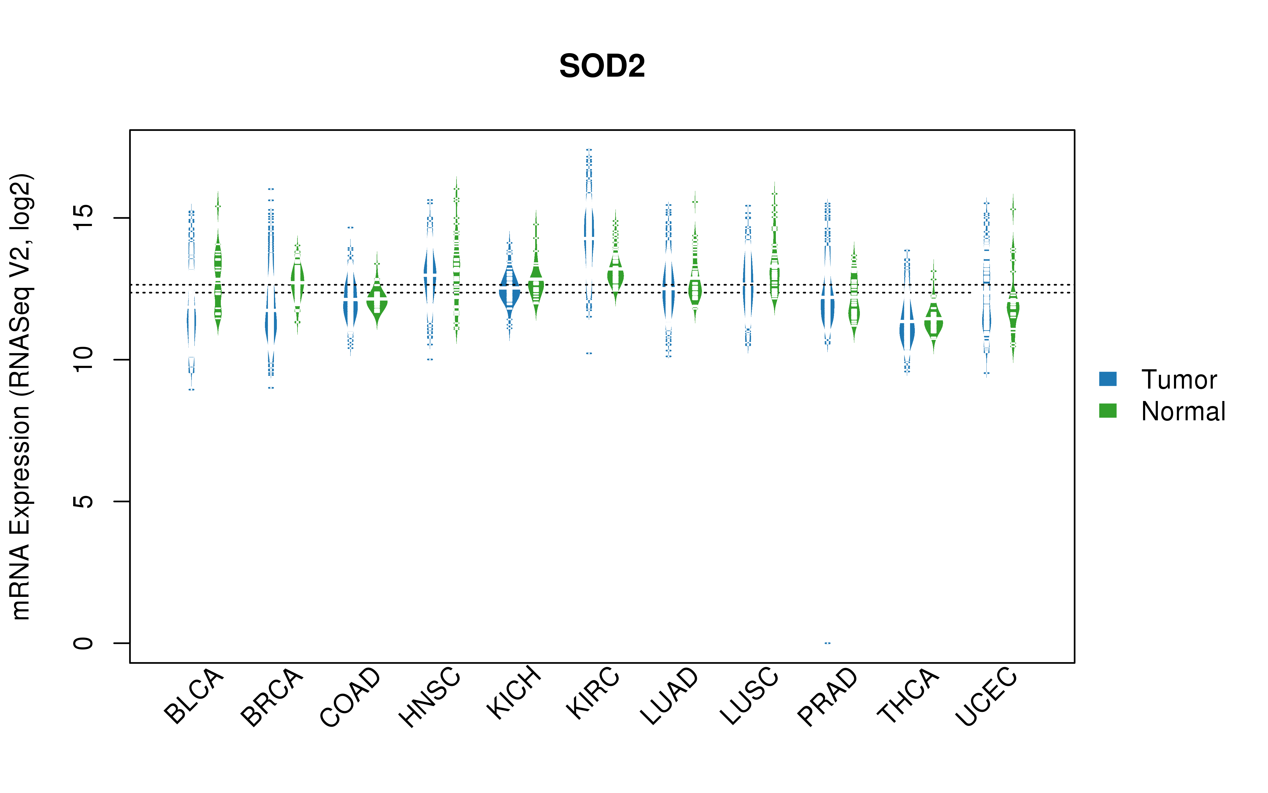 TCGA pan-cancer gene expression summary; We extracted RNASeqV2 normalized gene expression data from TCGA using the R package TCGA-Assembler. All public data files on TCGA DCC data server were gathered on Jan-05-2015.