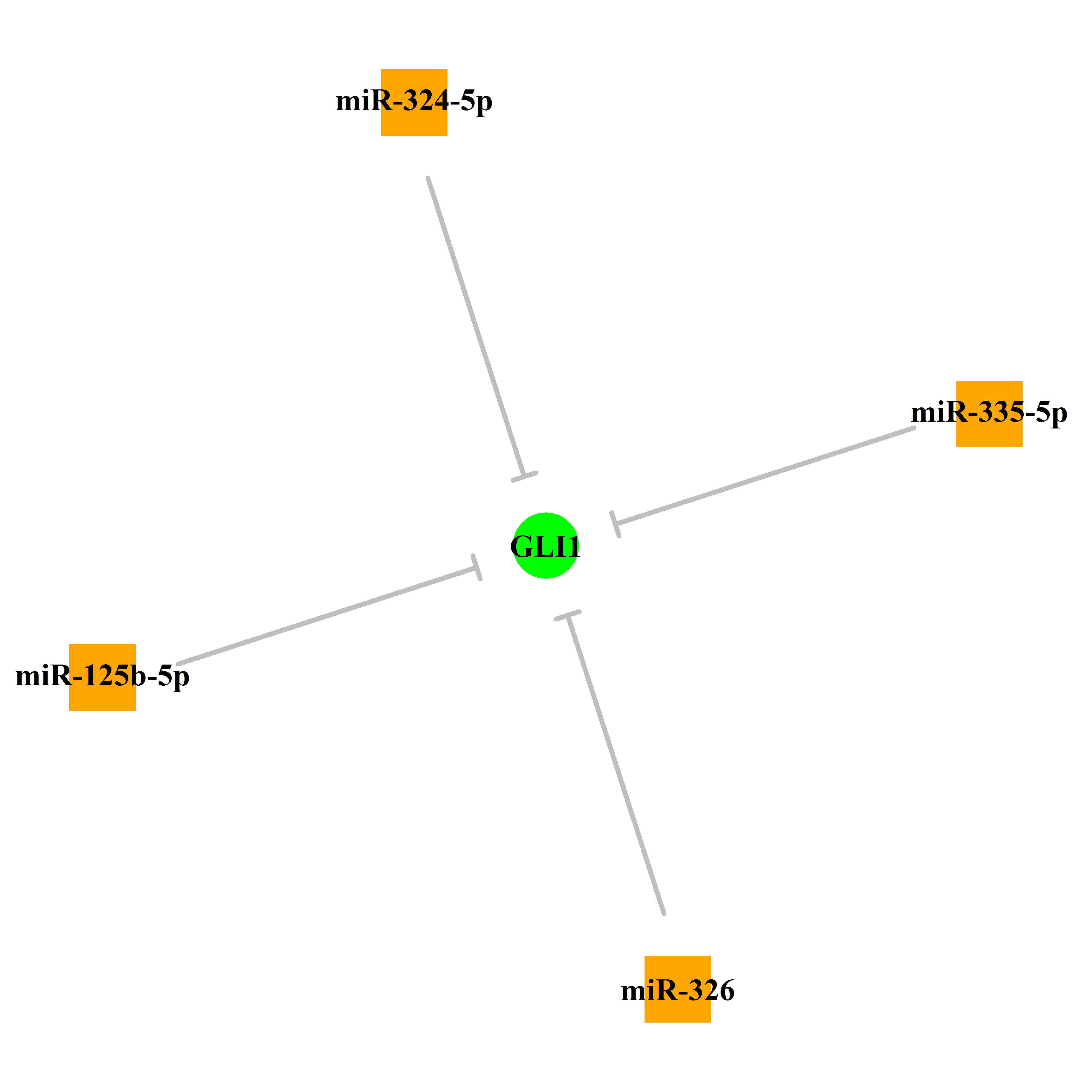 Experimentally validated miRNA-TS gene regulation information.