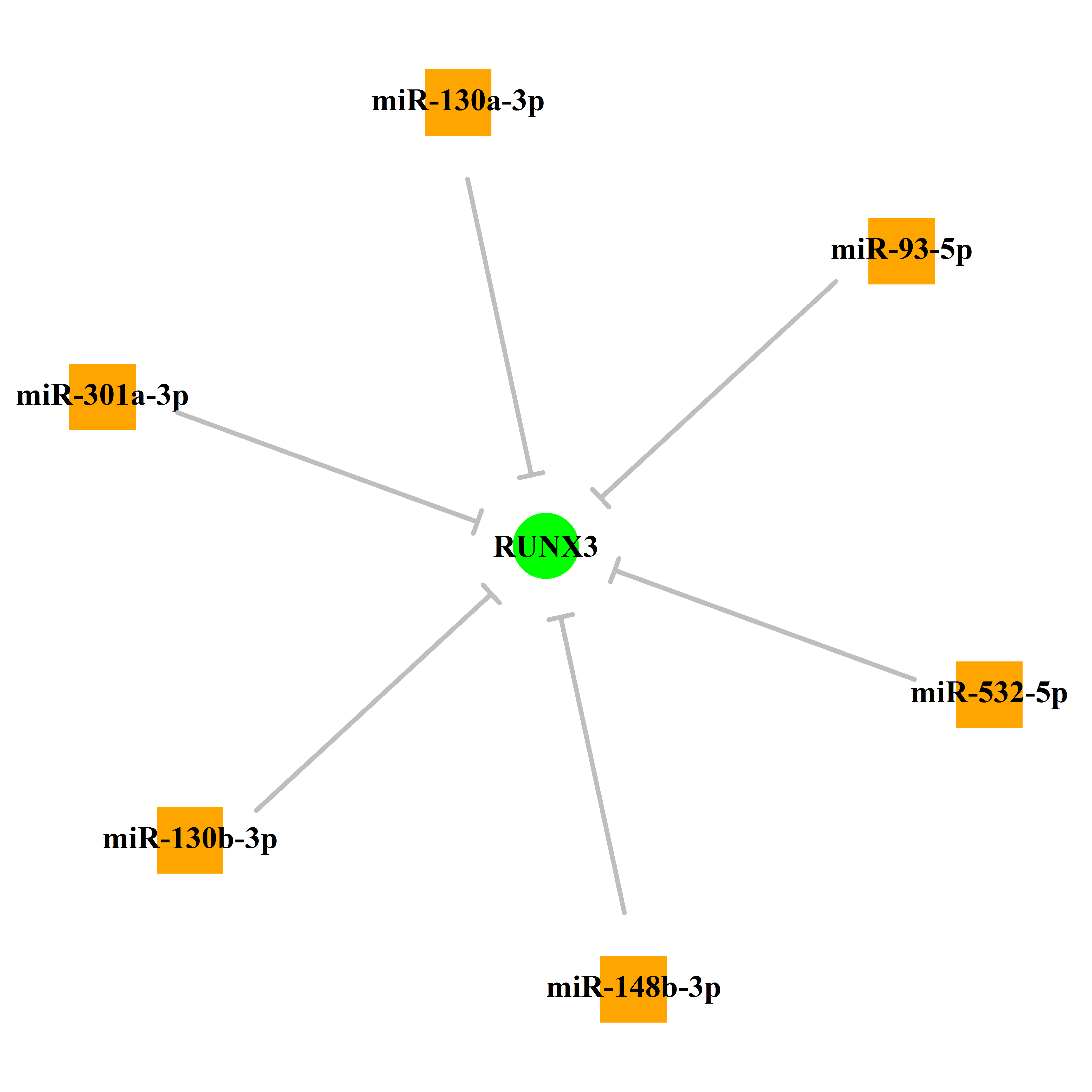 Experimentally validated miRNA-TS gene regulation information.