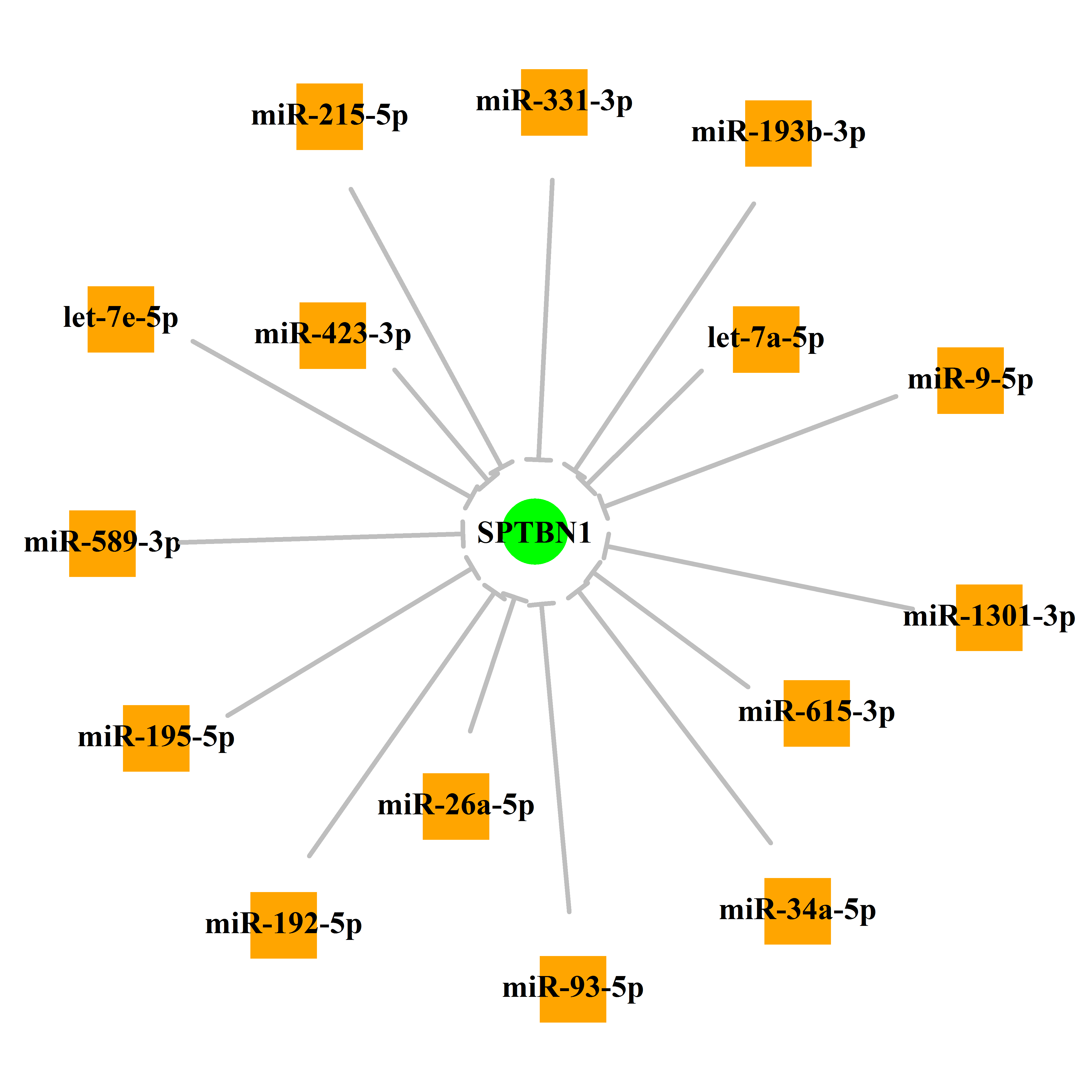 Experimentally validated miRNA-TS gene regulation information.