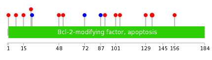 We used uniprot protein structure data from ensemble BioMart database. The size of circle shows the relative mutation number.