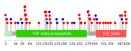 We used uniprot protein structure data from ensemble BioMart database. The size of circle shows the relative mutation number.