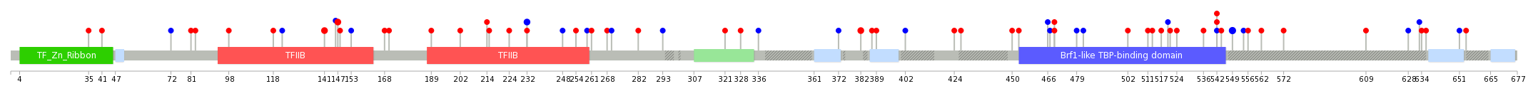 We used uniprot protein structure data from ensemble BioMart database. The size of circle shows the relative mutation number.