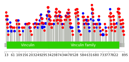 We used uniprot protein structure data from ensemble BioMart database. The size of circle shows the relative mutation number.