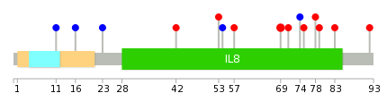 We used uniprot protein structure data from ensemble BioMart database. The size of circle shows the relative mutation number.