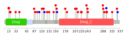 We used uniprot protein structure data from ensemble BioMart database. The size of circle shows the relative mutation number.