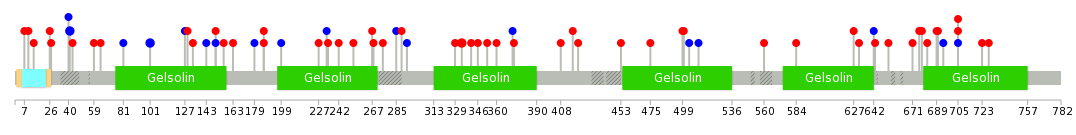 We used uniprot protein structure data from ensemble BioMart database. The size of circle shows the relative mutation number.