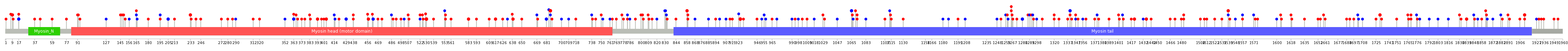 We used uniprot protein structure data from ensemble BioMart database. The size of circle shows the relative mutation number.