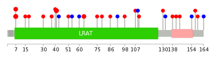 We used uniprot protein structure data from ensemble BioMart database. The size of circle shows the relative mutation number.